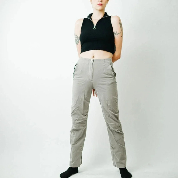 Vanilia High Rise Khaki Trousers - 38 - Picture 5 of 15